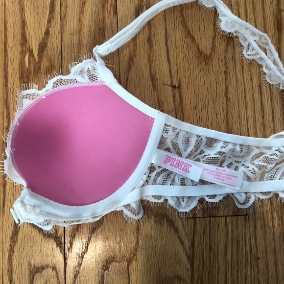 White Lace criss cross bra from Pink! - Picture 3 of 4